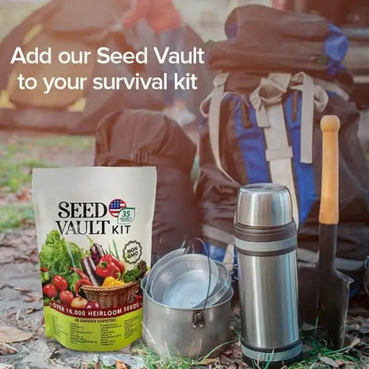 Grow Your Own Food – 35 Variety Vegetable Seed Vault, Heirloom Non-GMO Seeds for Garden & Survival 🏡🌿