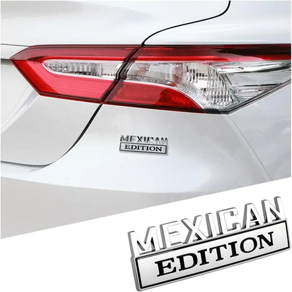 🚗 3D Metal Letter Emblem – Mexican Edition, Car Sticker Badge