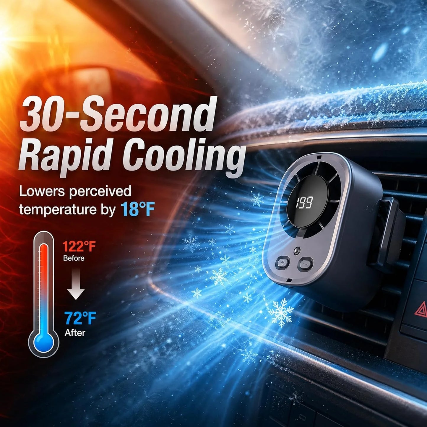 ❄️49% OFF TODAY🚗 USB Car Clip-On Fan – Stay Cool Anywhere