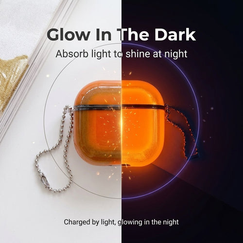 ✨ Glow, Protect & Stand Out🌌 Luminous Quicksand AirPods Case