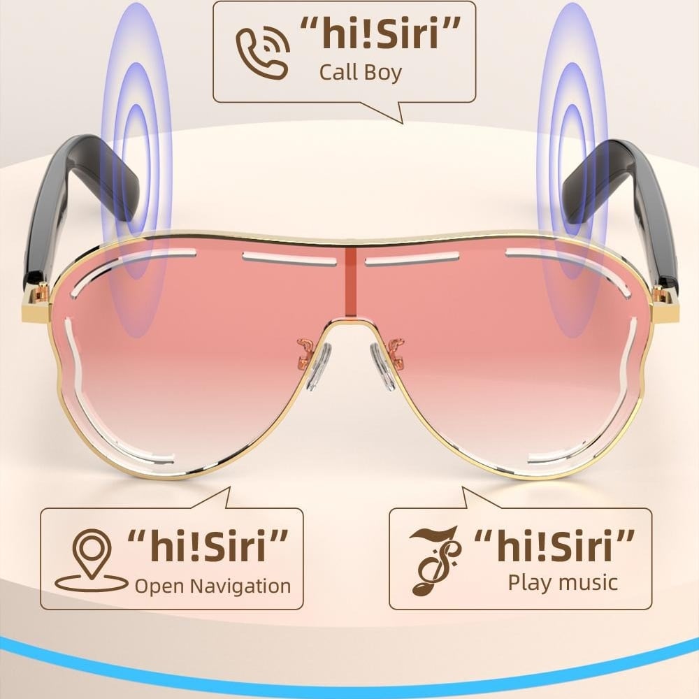 🏆Flash Sale⚡ 50K+ SOLD! Almost Gone-💥✨Super Black Technology😎 Smart Bluetooth 5.4 Audio Sunglasses – Open-Ear, UV & Blue Light Protection