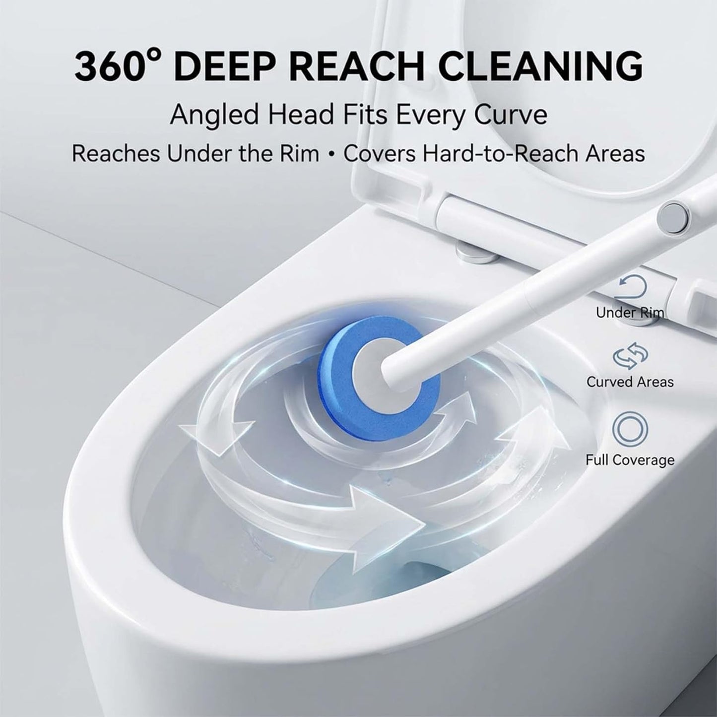 Disposable Toilet Brush Kit with 32 Refills – Wall-Mount Toilet Cleaning System