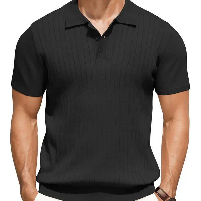 🏌️‍♂️ MEN’S KNIT POLO SHIRT – ULTIMATE LIGHTWEIGHT COMFORT