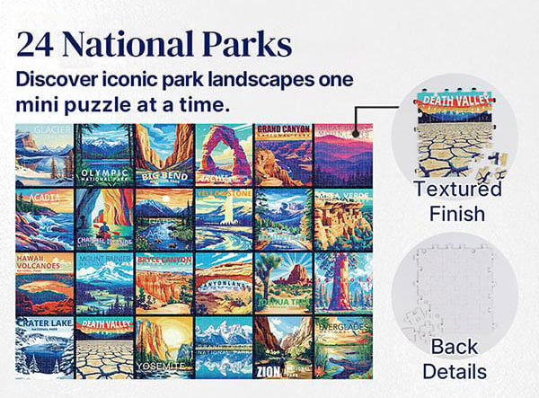 🔥HOT SALE 49% OFF🏞️🧩National Parks Advent Calendar | 🏙️🎁 A Holiday Countdown Full of Travel Dreams | 📦1000 Pieces, 24 Mini Packs