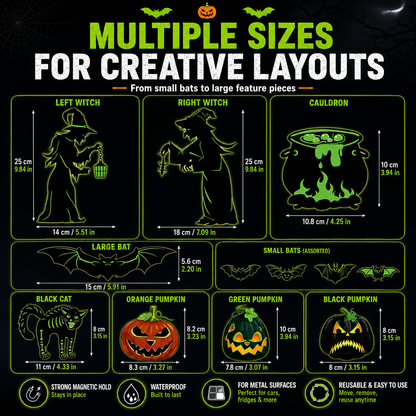 Halloween Magnetic Decorations – Car, Fridge & Garage Door Spooky Decor