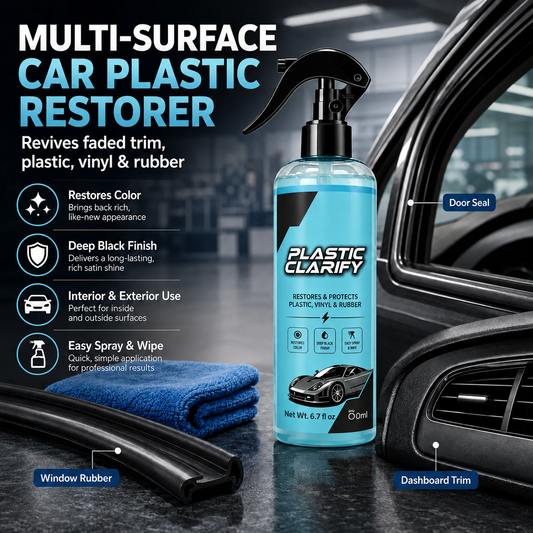Multi-Surface Car Plastic Restorer – Trim, Tire & Dashboard Polish