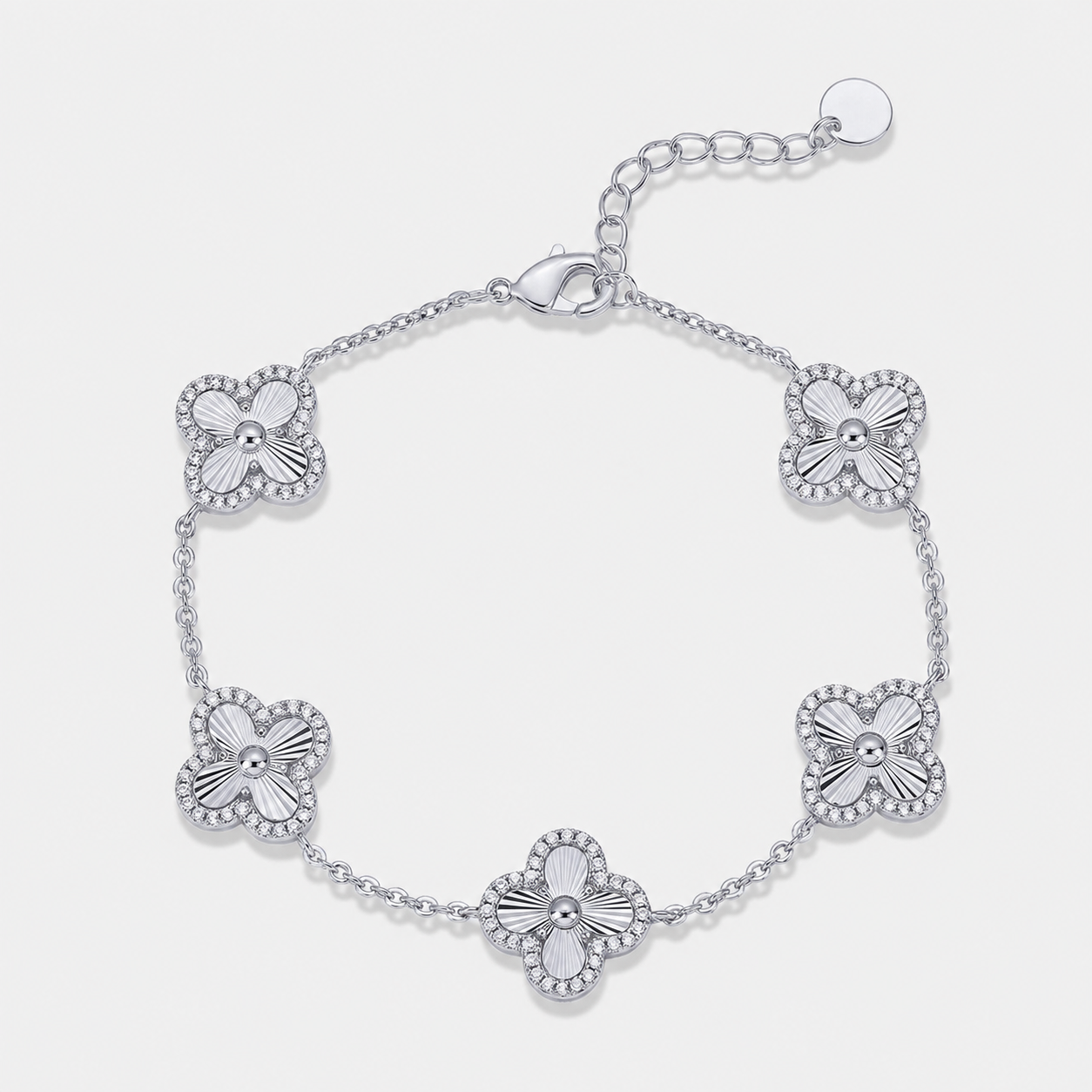 14K Gold-Plated Four-Leaf Clover Bracelet – Lucky Charm Jewelry for Women