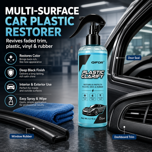 Multi-Surface Car Plastic Restorer – Trim, Tire & Dashboard Polish