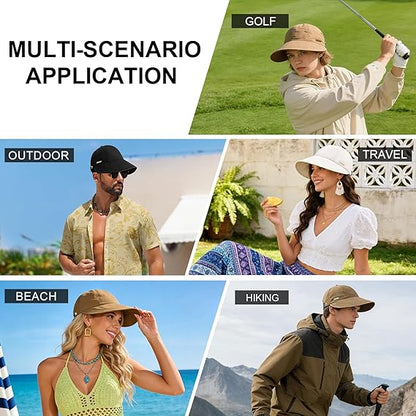 ✨SUN PROTECTION, BUT MAKE IT CHIC - Women's Wide Brim Sun Visor Hat