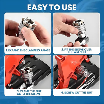 Easy to use adjustable universal socket steps