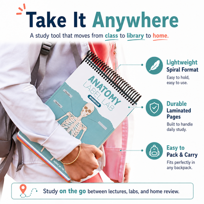 Anatomy Label Lab Workbook – Reusable Anatomy Study Guide