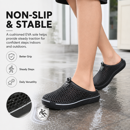 Unisex Quick-Dry Mesh Slip-On Mules