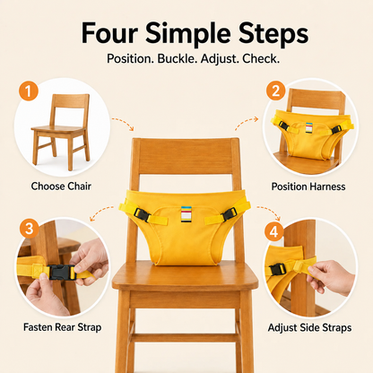 Portable Baby Chair Harness Safety Belt for Dining