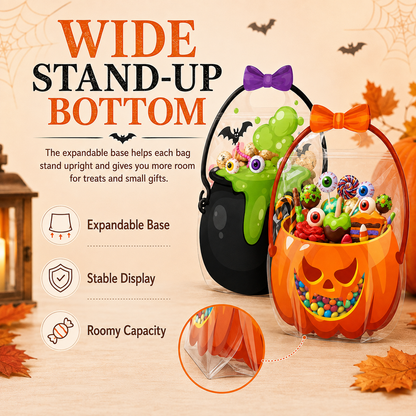 Halloween Bags Plastic Halloween Goodie Bags