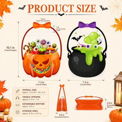 Halloween Bags Plastic Halloween Goodie Bags