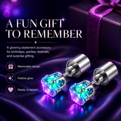 Light Up Crystal Stud Earrings