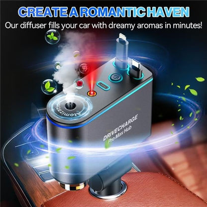 🏆75K+ SOLD!🚗✨ Smart Retractable Car Charger & Air Freshener