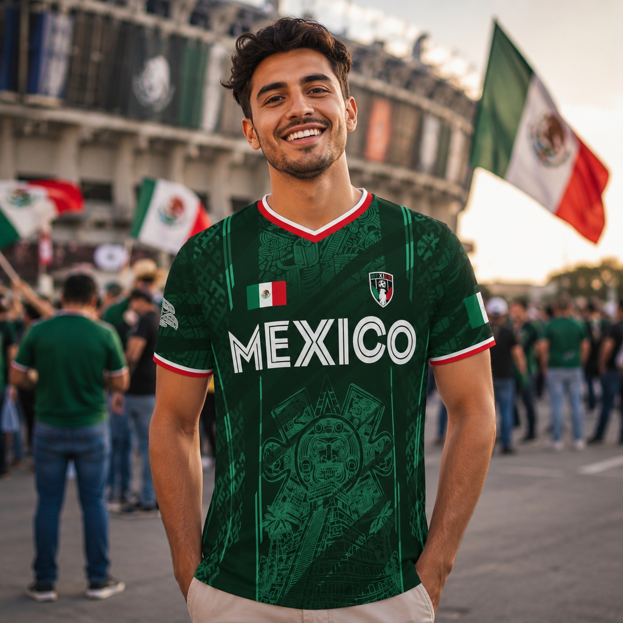 2026 Mexico Soccer Jersey – Retro Chichén Itzá Pyramid Football Shirt 🇲🇽⚽