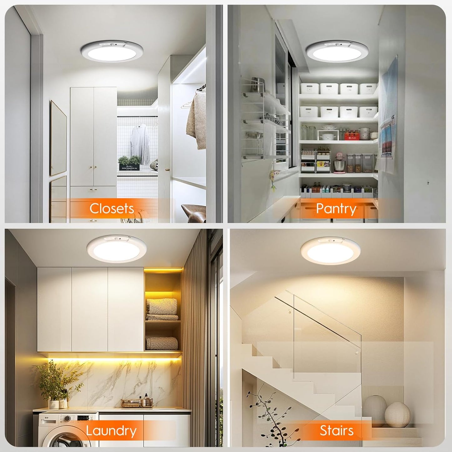 💡Rechargeable Motion Sensor LED Ceiling Light