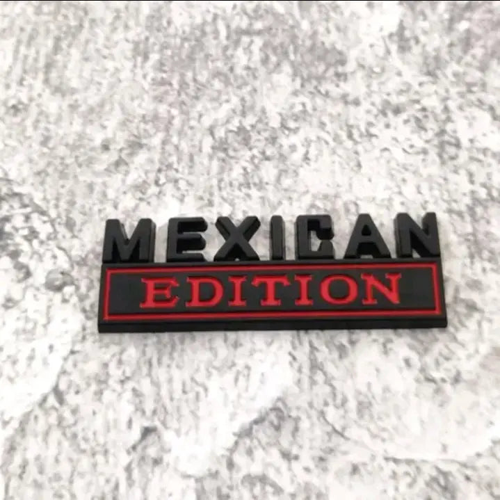 🚗 3D Metal Letter Emblem – Mexican Edition, Car Sticker Badge