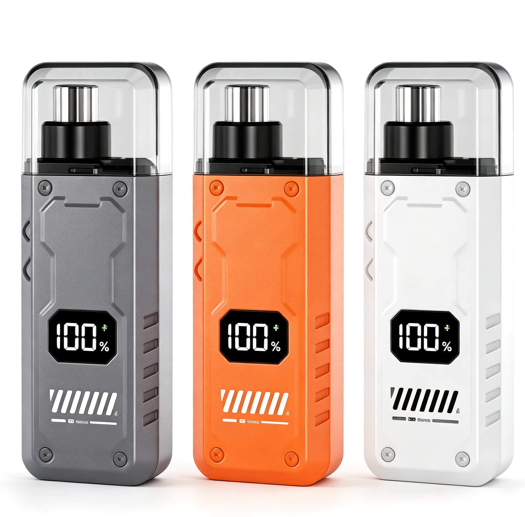 White + Orange + Gunmetal