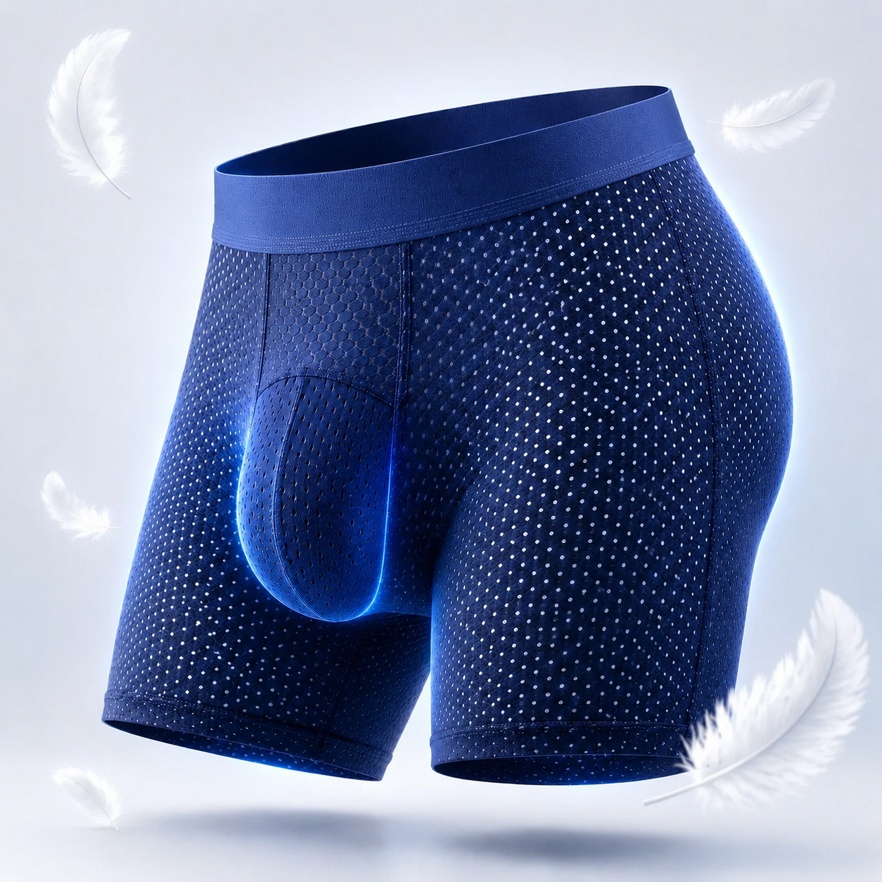 Premium Leakproof Ice Silk Mesh Men's Boxer Briefs