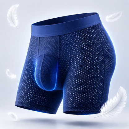 Premium Leakproof Ice Silk Mesh Men's Boxer Briefs