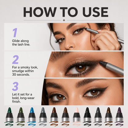 🔥Longwear Eyeliner – 24H Waterproof & Transfer-Proof