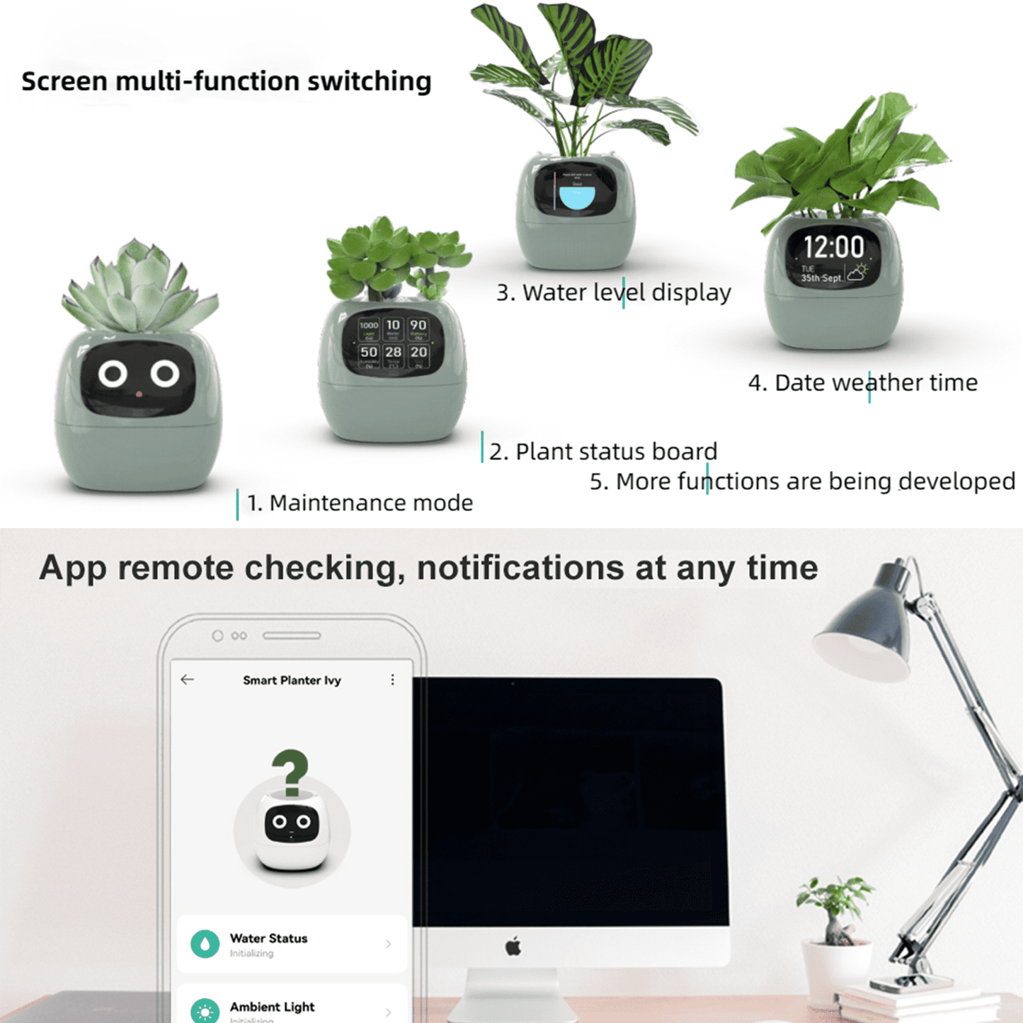 👑Top Trend｜Daily 1000+ Sold｜AI Smart Flowerpot