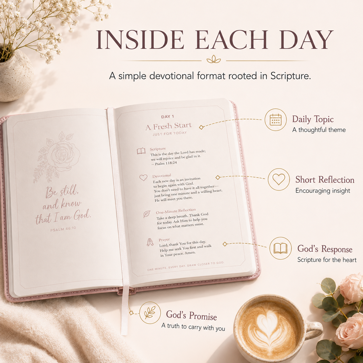 One Minute With God for Women – 365 Daily Devotional Book