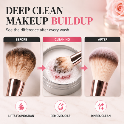 Makeup Brush Cleaner Soap – Deep Cleaning Solid Cleanser
