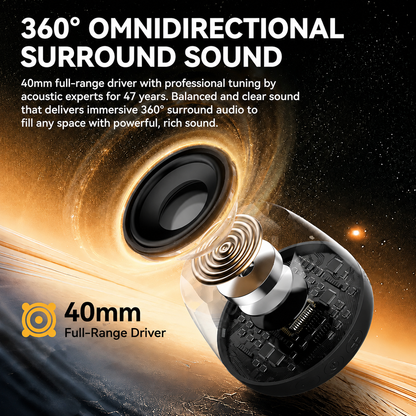 Portable RGB Bluetooth Speaker with Magnetic Phone Stand