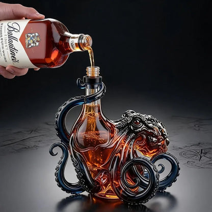 🐙The Black Spiced Rum 3D Sculpted Octopus Collector's Edition Bottle🥃