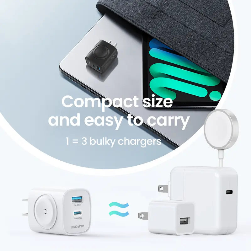 ⚡ 3-in-1 Magnetic Charger Block