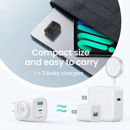 ⚡ 3-in-1 Magnetic Charger Block