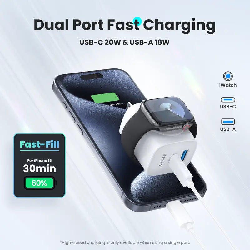 ⚡ 3-in-1 Magnetic Charger Block