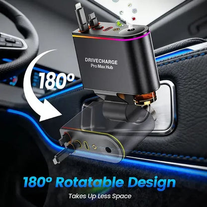 🏆75K+ SOLD!🚗✨ Smart Retractable Car Charger & Air Freshener