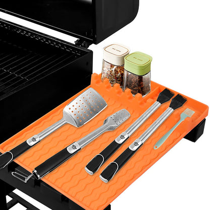 🍖Silicone BBQ Side Shelf Mat — Keep Tools Clean & Close