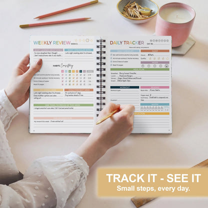 75-Day Soft Challenge Tracking Notebook – Daily Habit Tracker for Wellness, Mindset & Real Progress