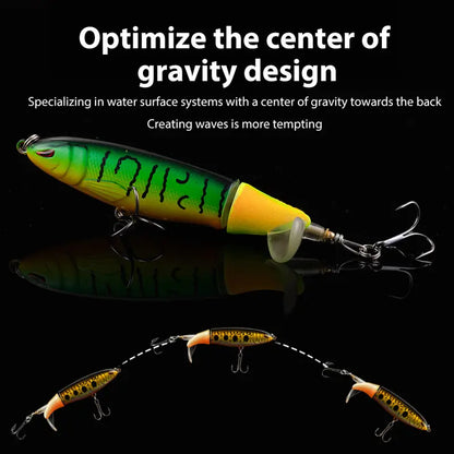 5/10pcs 🎣 Realistic ABS Fishing Lure – 13.5g Simulation Bait with 360° Spinner, Balanced Casting for Any Water
