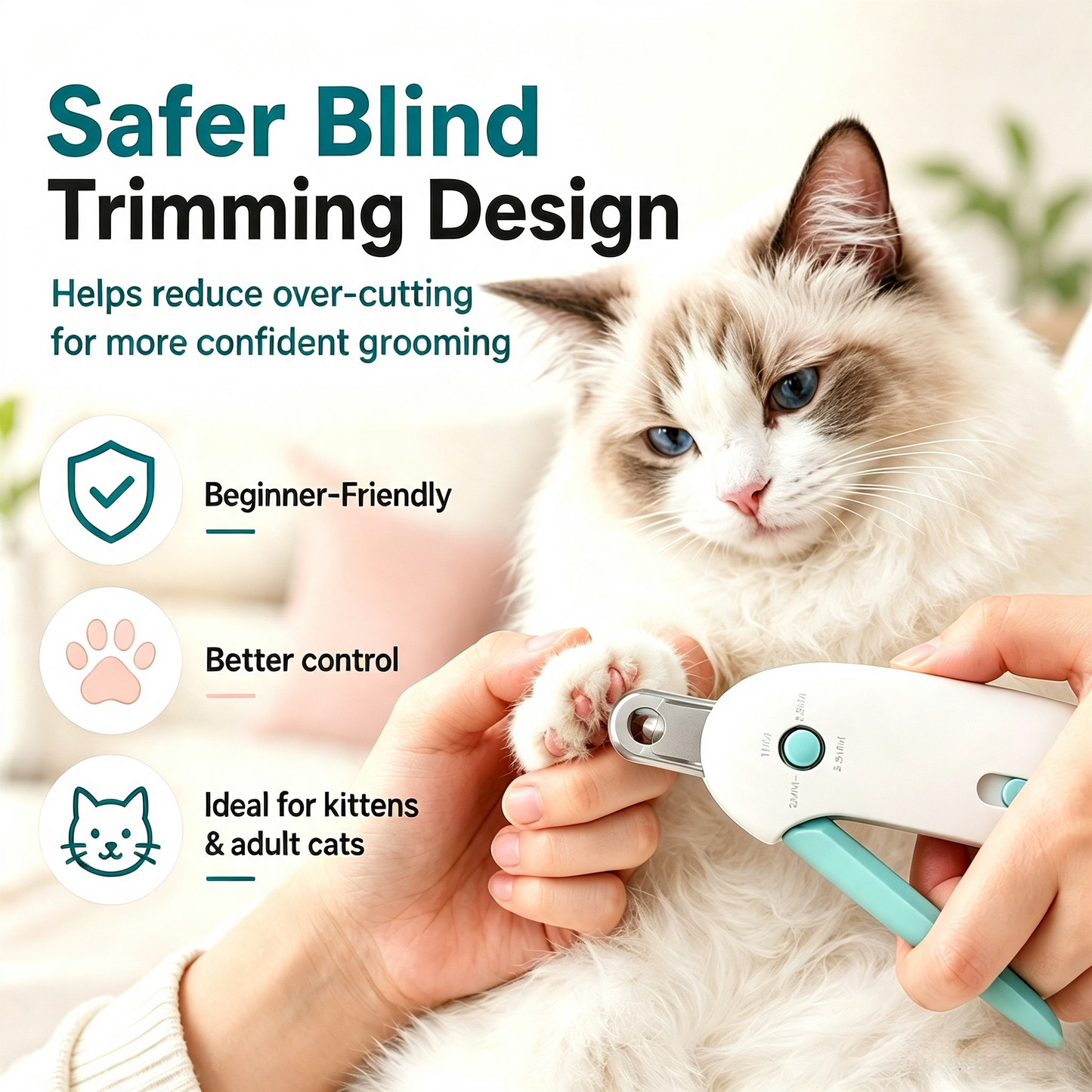 🐾 Purrfect Claw Clipper – Safe Trim for All Cats✂️