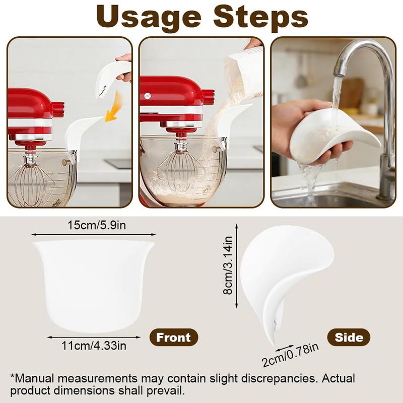 Flour Funnel for KitchenAid Mixer: No More Messy Spills! 🧁✨