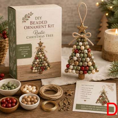DIY Christmas Tree Beaded Ornament Kit
