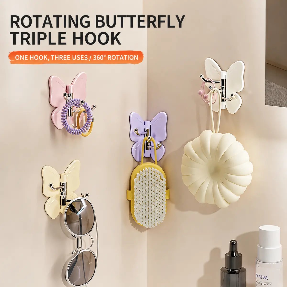 🦋No Drilling Swivel Butterfly Hook