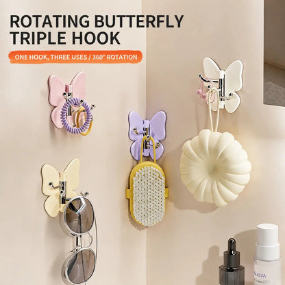 🦋No Drilling Swivel Butterfly Hook