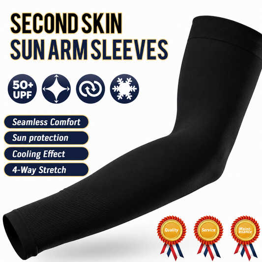 UPF 50+ Cooling Arm Sleeves | Sun Protection for Outdoor & Sports