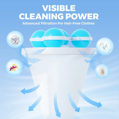 🧼 Floating Lint Mesh Bag – Catches Hair & Lint, Reusable & Protects Washing Machine/Drain 🚿
