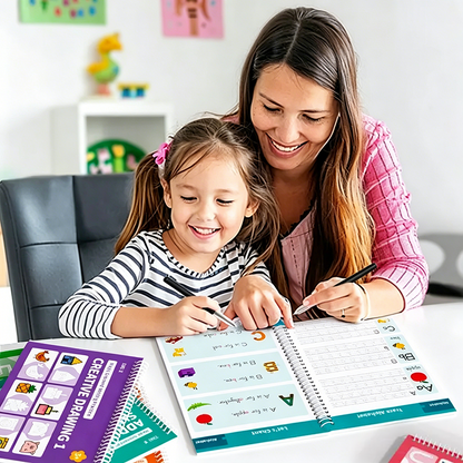 🖍️Kids Reusable Writing Workbook, Early Learning Gift