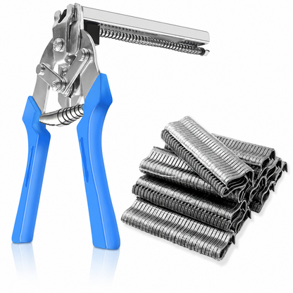 🔥Hot Seller | Hog Ring Pliers Kit with 600 M-Clips