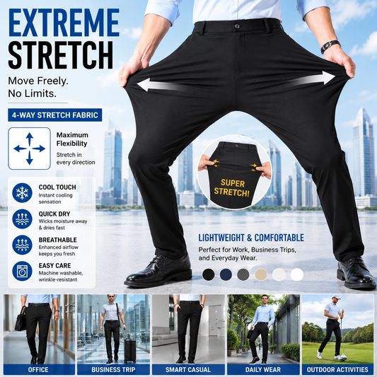 Men's Summer Cooling Stretch Slacks